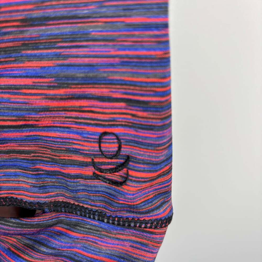 CUDDL DUDS Flex Fit Long Sleeve V-Neck Striped Tunic Womens XL Purple Red Blue - Picture 4 of 8